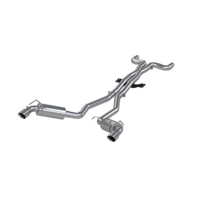 MBRP Exhaust - MBRP Exhaust S7018409 T409 3" Cat-Back Dual Rear Exit w/Muffler 10-15 Camaro