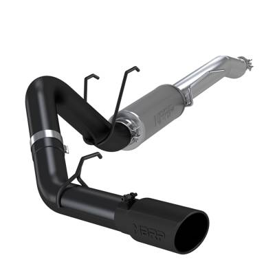 MBRP Exhaust - MBRP S5247BLK Blk 4" Resonator-Back One Side Exit Street Version 17-26 F250/F350