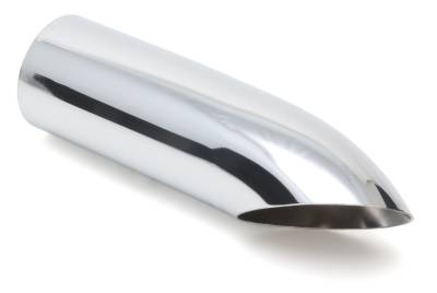 Hedman Hedders - Hedman 17146 Round Turn Down Hot Tips Exhaust Tip 2.5" In 2-5/8" Out Chrome