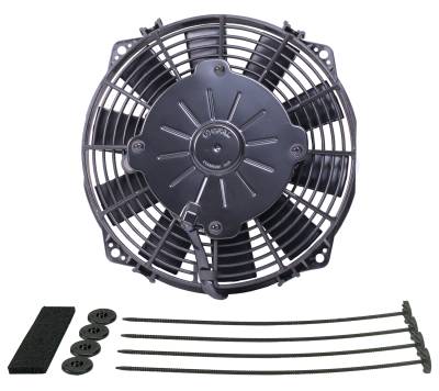 Derale - Derale 16108 10" High Output Curved Blade Electric Puller Fan