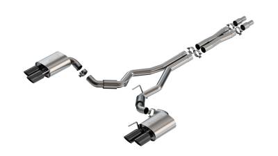 Borla - Borla 140969BC S-Type Cat-Back Exhaust Dual Split Rear Exit 24-26 Mustang GT 5.0