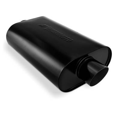 Mishimoto - Mishimoto MMEXH-MF-AT-25CCBK Universal SS Exhaust Muffler 2.5" Angle Tip Black