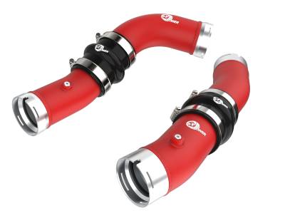 aFe Power - aFe 46-20724-R 2.5/3" Aluminum Hot/Cold Charge Pipe Red for 24-25 LC/Tacoma