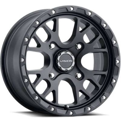 Vision Wheel - Vision Wheel 545 Rocker 14x7 4x115 13mm Satin Black 545-147115SB44