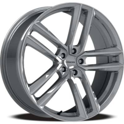 Vision Wheel - Vision Wheel 475V Clutch 19x8.5 5x112 35mm Hyper Silver 475V9845HS35