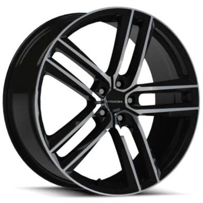 Vision Wheel - Vision Wheel 475V Clutch 19x8.5 5x4.5 35mm Gloss Black/Machined 475V9865GBMF35