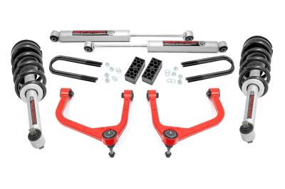 Rough Country Suspension Systems - Rough Country 110431RED 3.5" N3 Strut Lift Kit for 25-26 Silverado 1500 2/4WD