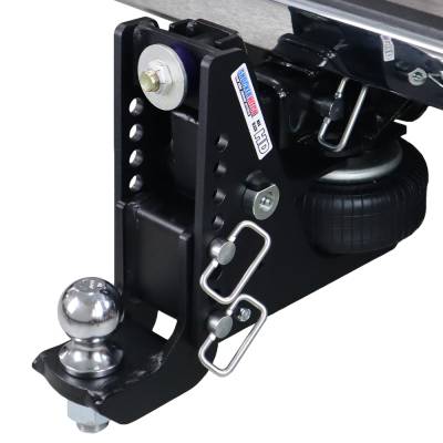 Shocker Hitch - Shocker Hitch SH-HDMB640-200-2 Shocker HD 20K 2" Max Black Air Receiver Hitch