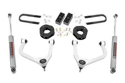 Rough Country Suspension Systems - Rough Country 28230_A 3.5" N3 Lift Kit w/Rear Leaf 25-26 Silverado 1500 RWD/4WD