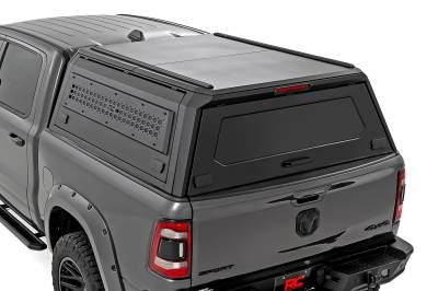 Rough Country Suspension Systems - Rough Country 73402 Modular Truck Bed Cap Black for 19-26 RAM 1500 5.7' Bed