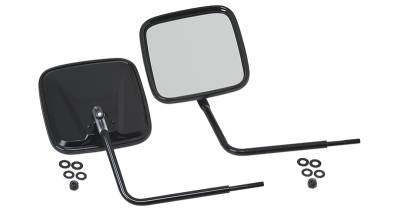 Kentrol - Kentrol 50443 Black Outback Mirrors Pair for 76-18 Jeep Wrangler CJ/YJ/TJ/JK