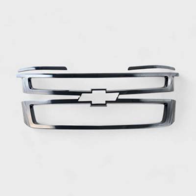 Trim Illusion - Trim Illusion ABS6582BLK Black Front Grille Overlay 15-20 Tahoe/Suburban LS/LT