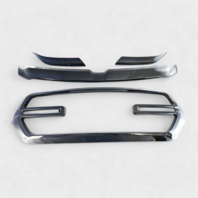 Trim Illusion - Trim Illusion ABS6583BLK Black Front Grille Overlay for 19-24 RAM 1500