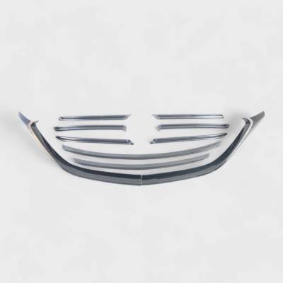 Trim Illusion - Trim Illusion ABS6811BLK Black Front Grille Overlay 16-23 Mazda CX-9
