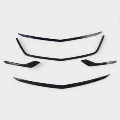 Trim Illusion - Trim Illusion ABS6813BLK Black Front Grille Overlay 20-25 Cadillac XT6