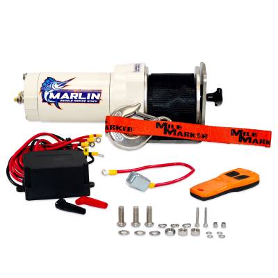 Mile Marker - Mile Marker MARLIN20 Marlin 2500lb Marine Winch Corrosion Resistant w/Wireless