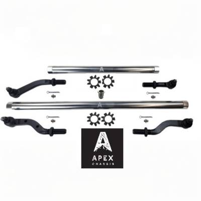 Apex Chassis - Apex Chassis KIT601F-DT68 HD Alum Tie Rod & Drag Link Kit Dynatrac 68" JK