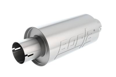 Borla - Borla 400497 S-Type Universal Perf Muffler 2.5" Inlet/2.5" Outlet 5" Round