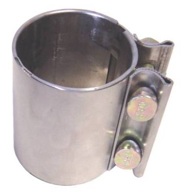 Pypes Performance Exhaust - Pypes HVC65 2.5" Exhaust Muffler Band Clamp Butt Connect Universal