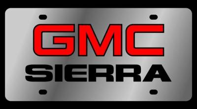 Eurosport Daytona - Eurosport Daytona 1604-1 Stainless License Plate GMC Sierra Logo