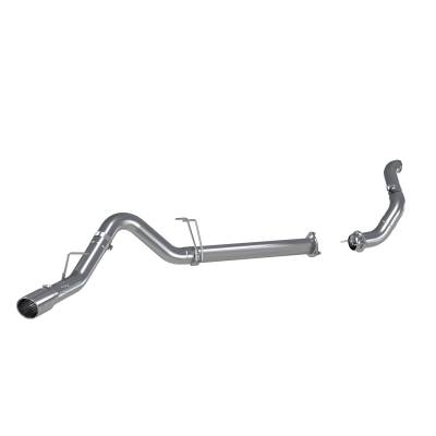 MBRP Exhaust - MBRP Exhaust S6284AL AL 4"Filter Back Tour One Side Exhaust 11-14 F250/350/450
