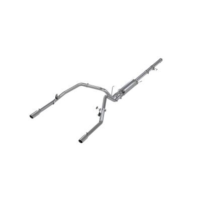 MBRP Exhaust - MBRP Exhaust S5126AL AL 3" Cat-Back 2.5" Dual Split Rear Exit for 06-08 RAM 1500