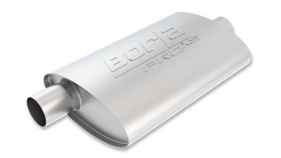 Borla - Borla 40344 Pro XS Muffler 2" Offset In/2" Center Out 4 x9.5" Oval 14" Long Body