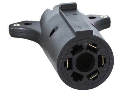 Buyers - Buyers 7-Way Flat To 4-Way Round Plastic Trailer Connector Adapter TC2074P