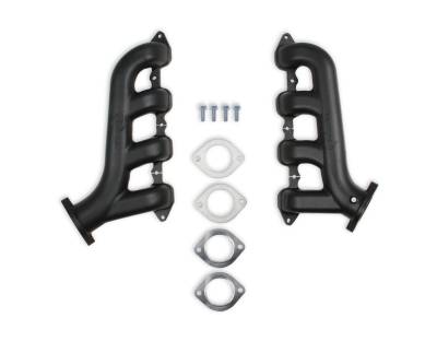 Hooker - Hooker BlackHeart BHS518 Blk LT Swap Exhaust Manifolds for Buick/Chevy/GMC/Jeep