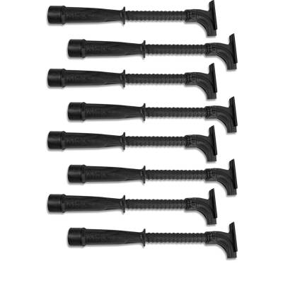 MSD - MSD Ignition 34753 Pro Stock Elbows End Caps & Screws Hemi Tubes Black 8Pc
