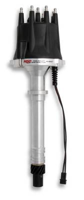 MSD - MSD Ignition 85557 Pro-Billet Distributor w/Black Cap for Chevy V8