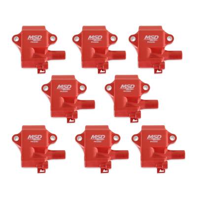 MSD - MSD Ignition 82858 Pro Power Ignition Coil for 97-06 GM LS1/LS6 Engines 8Pc