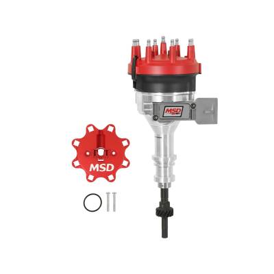 MSD - MSD Ignition 8456 Pro-Billet Distributor Red for 86-93 Ford 5.0L
