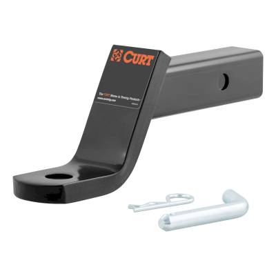 CURT - CURT 45052 Class-3 Ball Mount w/Pin 2" Shank 7500 lbs 4" Drop 8-1/4" Long in Box