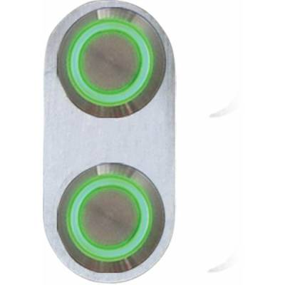 Autoloc - Autoloc AUTBBA22 Daytona Billet Switch w/Green LED Illumination Single Switch
