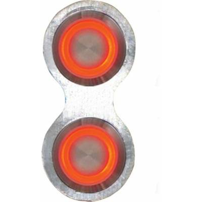 Autoloc - Autoloc AUTBBB21 Retro Billet Switch w/Red Illumination Single Switch