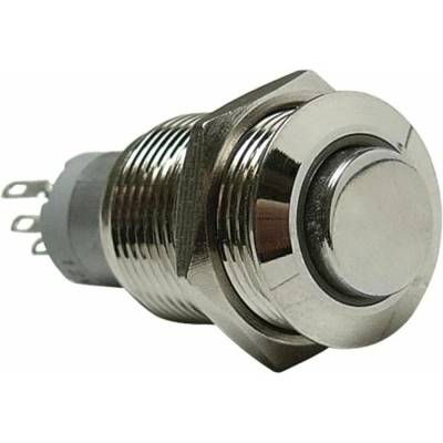 Autoloc - Autoloc AUTSW39B 16mm Latching Billet Button w/LED Blue Ring