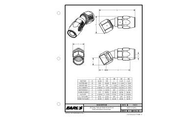 Earl's Performance - Earls Performance 803106ERL Swivel-Seal Hose End