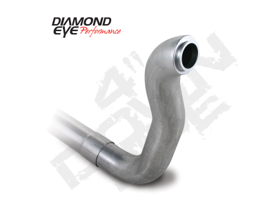 Diamond Eye Performance - Diamond Eye 220099 Downpipe 4" Aluminized 89-93 Dodge for 5.9L Cummins 2wd