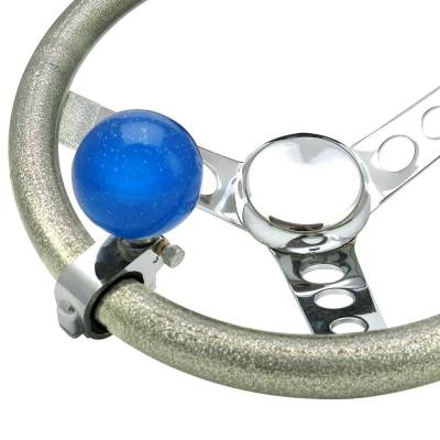 American Shifter Company - American Shifter ASCBA08006 Blue Old Skool Series Suicide Brody Knob