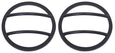 Kentrol - Kentrol 80009 Textured Black Front Marker Covers Pair for 07-18 Jeep Wrangler JK
