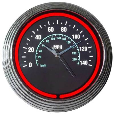 Neonetics - Neonetics 8SPDOM Speedometer Neon Clock