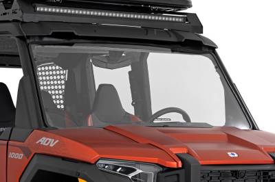 Rough Country Suspension Systems - Rough Country Front UTV Full Windshield for Polaris Xpedition 98102410