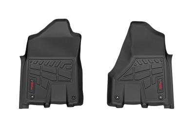 Rough Country Suspension Systems - Rough Country SM31431 Sure-Fit Floor Mats Front Bucket for Crew RAM 2500/3500 2W