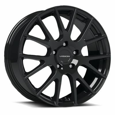 Vision Wheel - Vision Wheel 18 Hellion 15x6.5 4x4.5 38mm Gloss Black 18-5648GB38