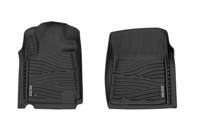 Rough Country Suspension Systems - Rough Country Front Floor Liners Black for 14-21 Toyota Tundra Double FF-7141