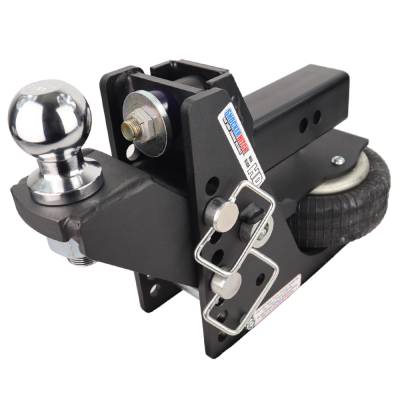 Shocker Hitch - Shocker Hitch SH-HDMB610-250-25 Shocker HD 20K 2.5" Max Black Air Receiver Hitch