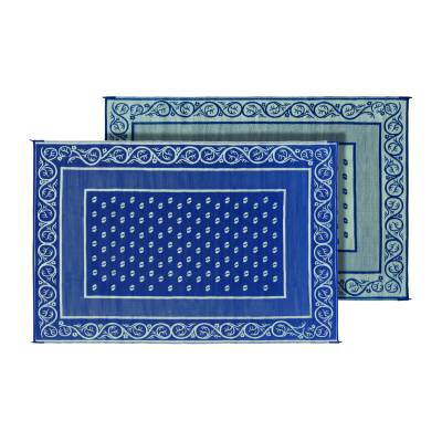 Faulkner - Faulkner 48698 Vineyard 6'x9' Blue Multi-Purpose Mat