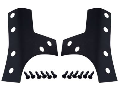 Kentrol - Kentrol 80074 Black Windshield Support Overlays Pair for 07-18 Jeep Wrangler JK
