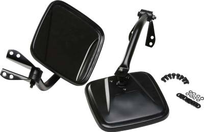 Kentrol - Kentrol 50417 Black Mirror Kit Pair for 55-86 Jeep CJ